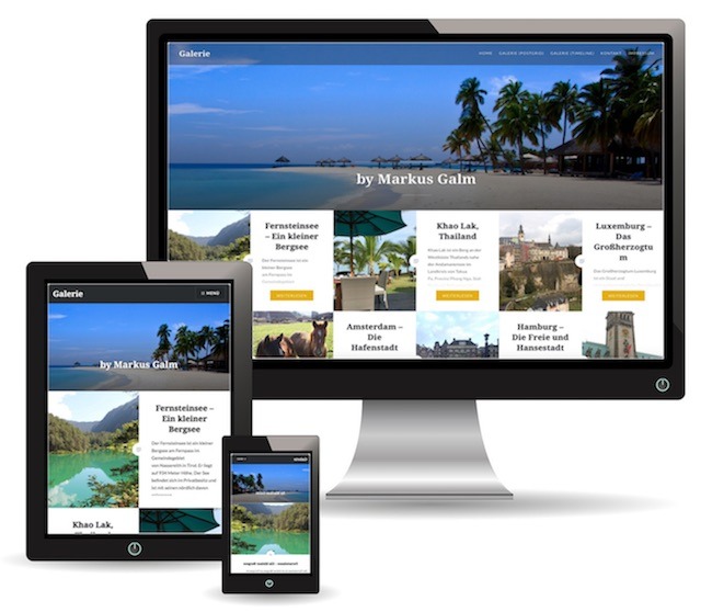 Beispielseite Galerie Webseite V1