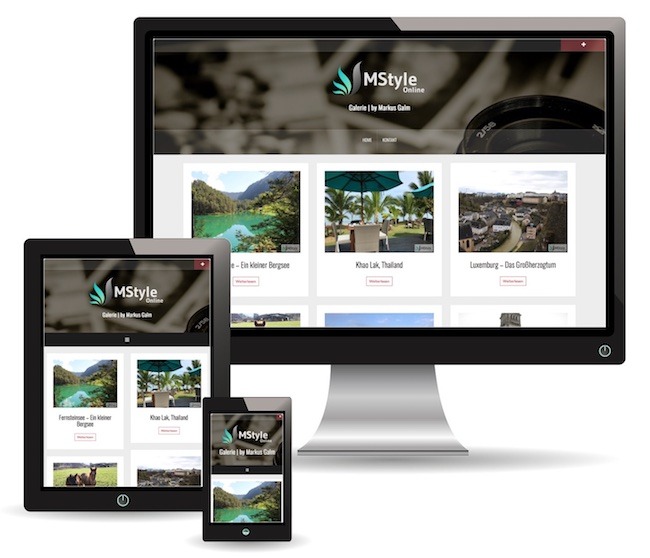 Beispielseite Galerie Webseite V2