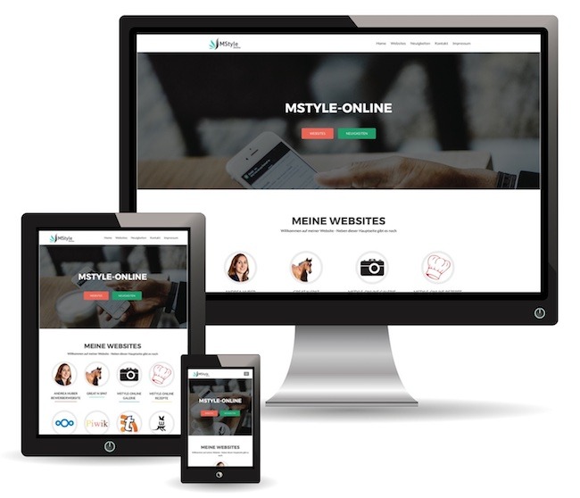 Beispielseite Main Website